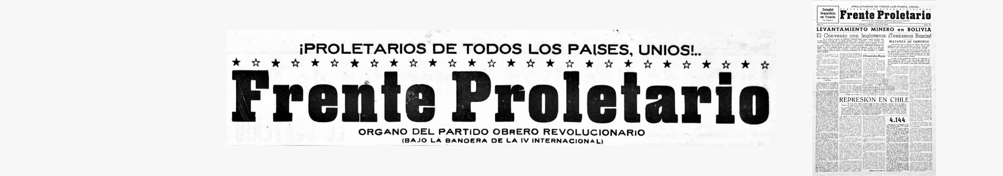 Frente Proletario (1946 – 1954)